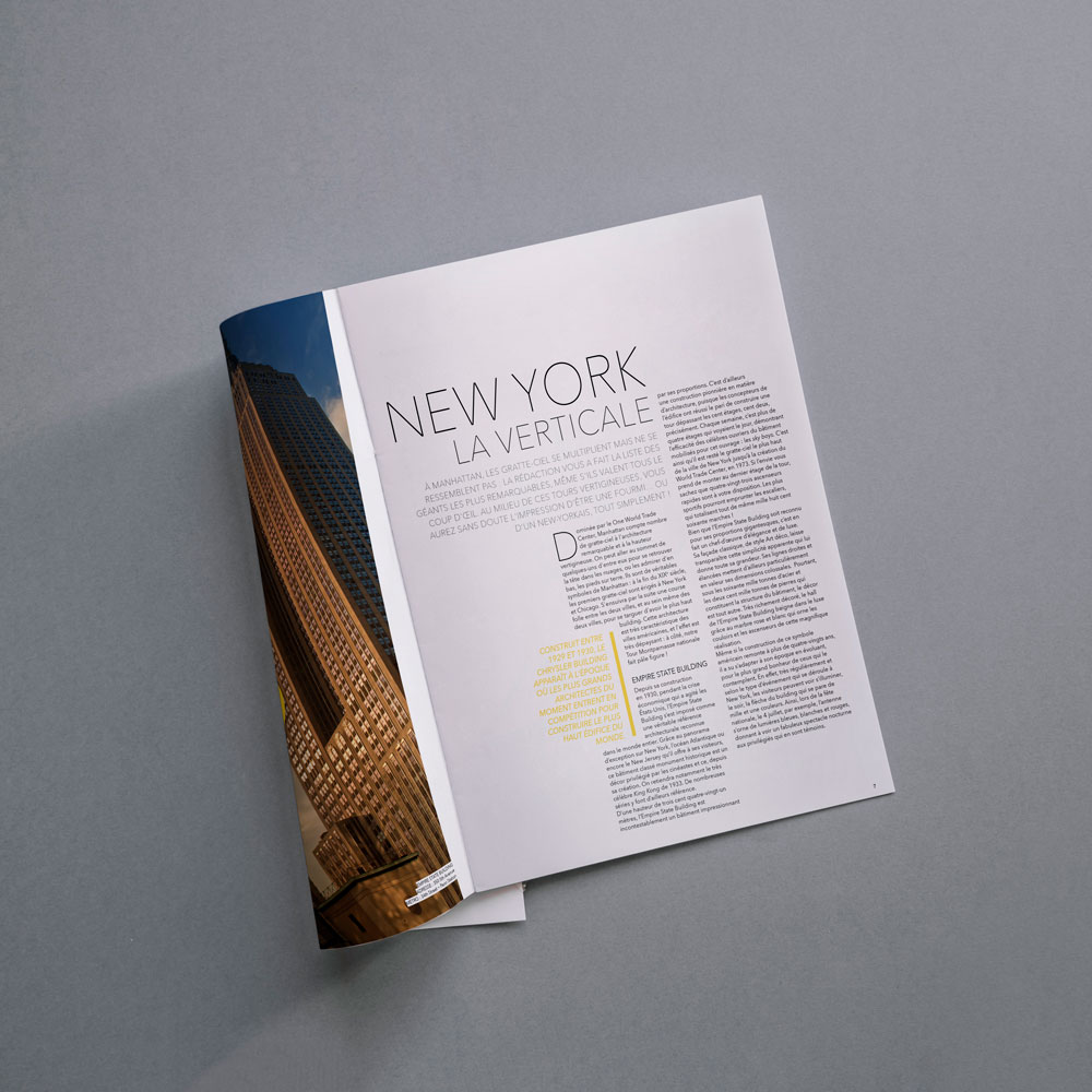 Travel magazine New York