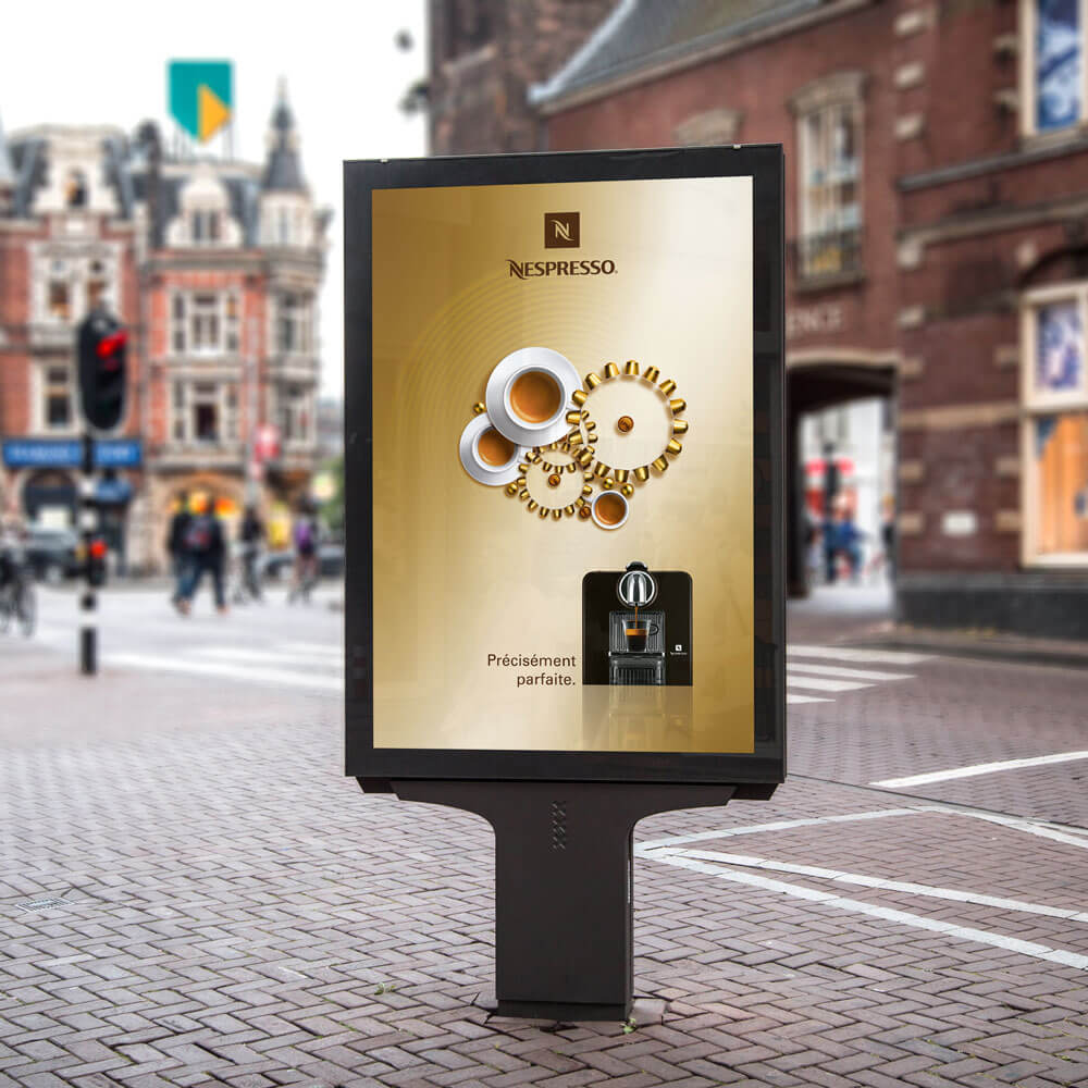 Nespresso international advertising campaign homepage
